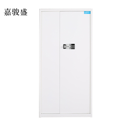 嘉骏盛保险柜铁皮资料柜矮柜办公室储物柜通门白色国宝锁900*420*1850