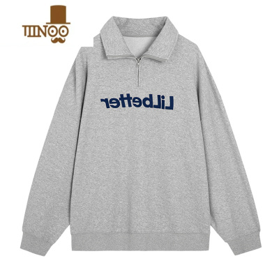 YANXUpolo领卫衣oversize落肩男女2023新款美式高街hiphop潮牌上衣