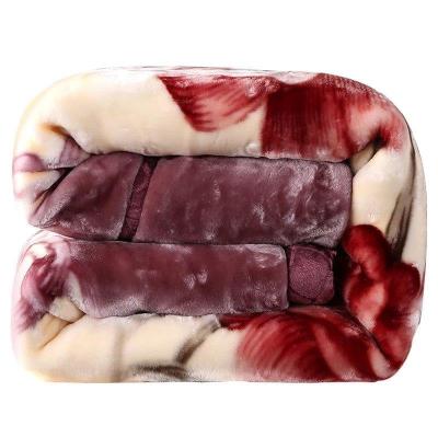 SleepyBear拉舍尔毛毯双层加厚冬季婚庆盖毯秋冬被子珊瑚绒毯子单双人空调毯