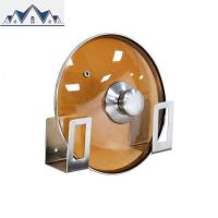 不锈钢锅盖架菜板架免打孔壁挂式厨房置物架收纳用品案板家用 三维工匠