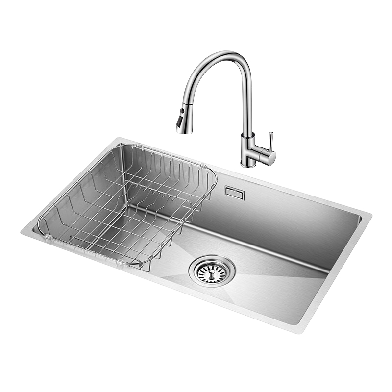 欧琳(OULIN)水槽9103/9107大单槽304不锈钢洗水池