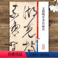 [正版]文徵明草书诗两首 第九集彩色放大本中国碑帖 繁体旁注草书法帖毛笔书法字帖 孙宝文编 上海辞书出版社