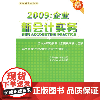 2009企业新会计实务 2009新会计实务丛书