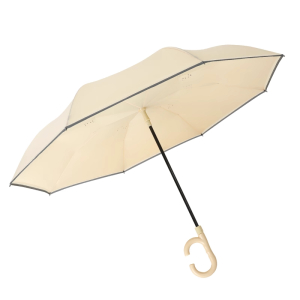 六羊纺 双层自动配色反向伞晴雨两用车载加大加固抗风暴雨男士长柄雨伞女 个