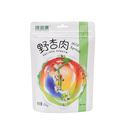 绿多源蜜饯果脯野杏肉120g/袋