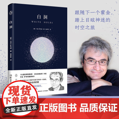 白洞 卡洛·罗韦利 著 七堂极简物理课 时间的秩序作者 进入黑洞内部探究时间与空间终结之处 物理学量子力学 科普读物