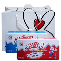 大白兔奶糖400g铁盒装原味红豆味奶糖好吃的儿时零食糖果年货礼盒装配礼袋