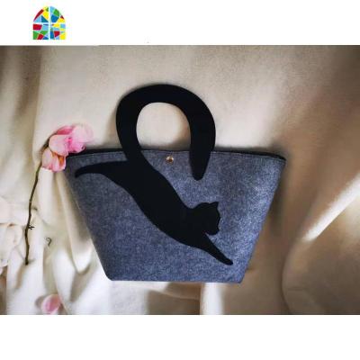 ]原创“起飞的棒棒”手拎袋饭盒袋 FENGHOU 浅灰色