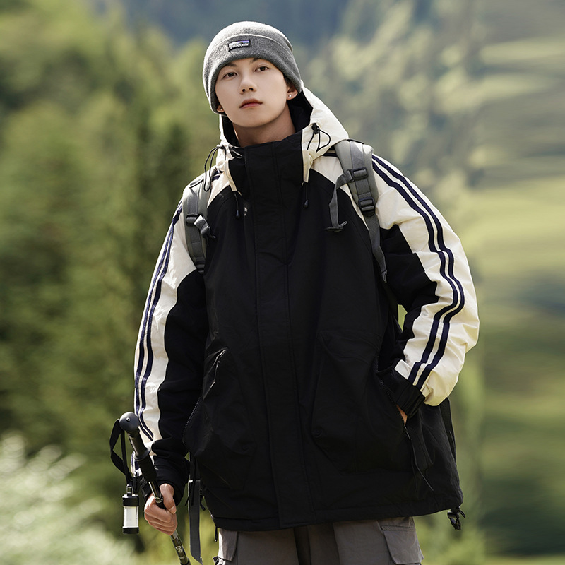 90白鸭绒羽绒服男秋冬季新款山系户外时尚潮牌情侣款外套