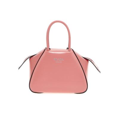 普拉达(PRADA)女士单肩包真皮小巧便携带徽标可调节拆卸肩带日常