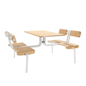 爱得帮食堂餐桌椅 1800*1235*780mm 组