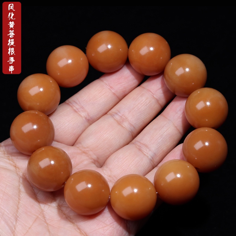 厂家供应风化菩提根手串佛珠风化菩提圆珠大手串手链佛珠玉化菩提送女朋友老婆情人节七夕生日礼物