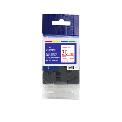 彩标 TZe-262 36mm 标签色带 1.00 盒/个 (计价单位:个) 白底红字