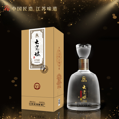 42%vol 大瓷坊酒-V1(升级版) 500mlx1x6/箱 浓香型白酒 纯粮酿造