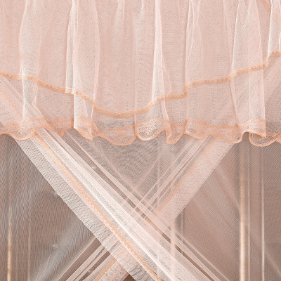 美帮汇蚊帐韩式落地方顶三开烤漆支架公主蚊帐 旋律 1.5 1.8米