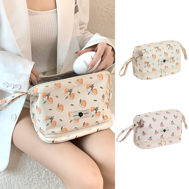 化妆包收纳包女便携式2024新款高端大容量洗漱袋旅行外出小轻便款