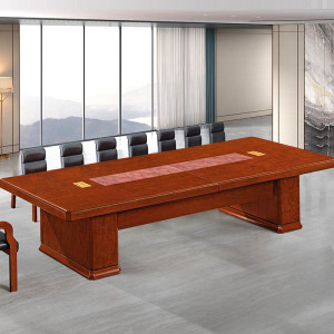 慧采云 办公家具会议桌油漆贴实木皮职员培训会议桌办公洽谈桌会客接待桌3.2m
