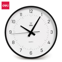得力LE401挂钟28CM(黑)