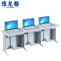 豫龙都机房桌三人张