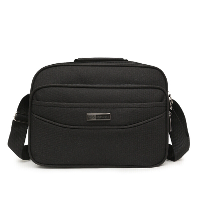 男士背包新款手提包单肩包帆布包斜挎包防水休闲小包生意包收钱包-定制黑色小码宽28高20厚9黑色小码宽28高20厚9