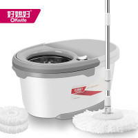 好媳妇魔力净旋风拖 钢篮+塑料盘 2个头 AGW-4493