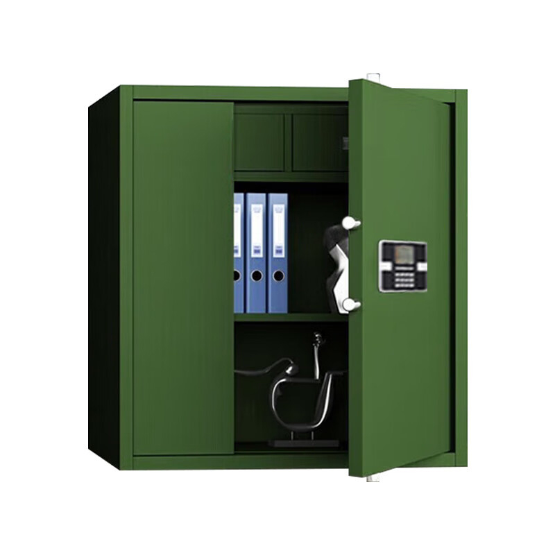 格具(GEJU) 钢制保密柜单节上斗军绿色保密柜电子密码资料档案柜