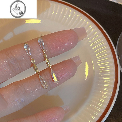 JiMi超闪锆石气质蚊香盘耳夹无耳洞女轻奢高级感耳环耳坠小众设计耳饰