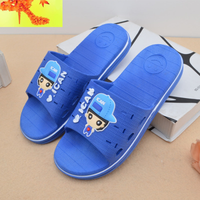 大童拖鞋夏小学生男孩10-12-15岁男童潮拖室内居家防滑浴室凉拖鞋简畅