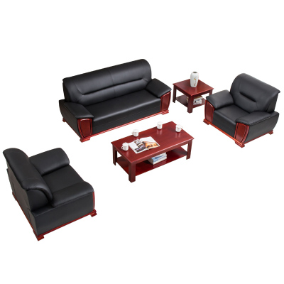 三金鑫 办公家具办公沙发会客接待商务洽谈中式沙发商务传统办公沙发