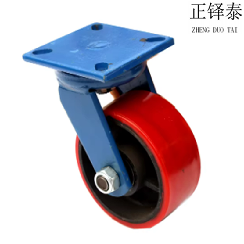正铎泰 重型铁芯聚氨酯轮 万向轮6寸150mm /个