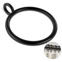 百纳千禧窗帘圈金属圈带耳圈窗帘环黑色罗马圈 XJ002 个