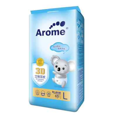 爱乐美（Arome）爱乐美3D立体压纹婴儿成长裤拉拉裤尿不湿男女通用爱他美升级款L码46片
