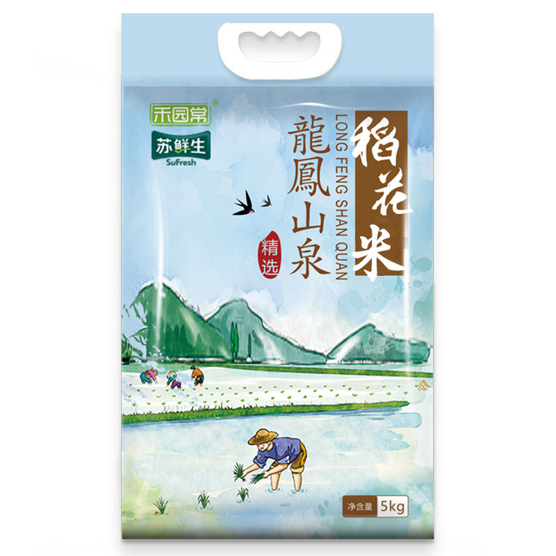 苏鲜生禾园常联名款东北大米龙凤山泉5kg非真空
