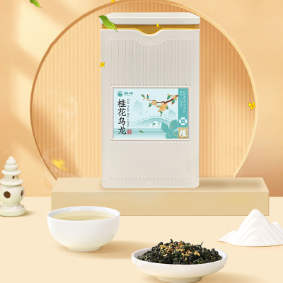狮峰牌桂花乌龙茶铁观音高山清香杭州桂花茶叶50g罐装
