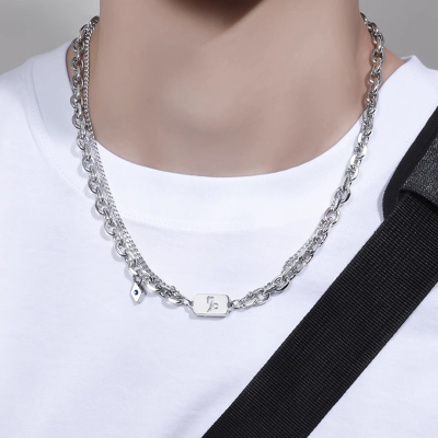 十二星座吊坠项链男轻奢小众原创设计感配饰潮流高级感男生锁骨链送女朋友老婆情人节七夕生日礼物