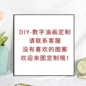 维诺亚私人定制图片DIY数字油画手绘填色风景动漫人物名画装饰油彩画