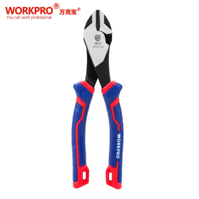 万克宝 偏心省力三色柄偏心重型斜口钳