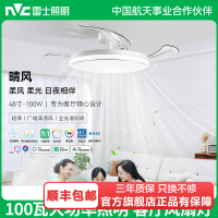 雷士照明IP65三防灯体风扇灯客厅餐厅卧室灯吊扇灯家用吊灯简约100瓦照明隐形风扇灯
