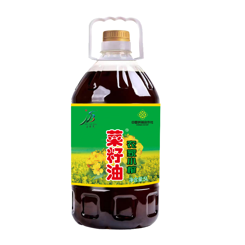 宁百晟农家小榨菜籽油5L/桶