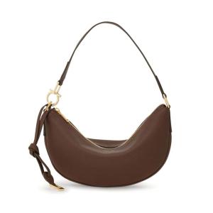 Salvatore Ferragamo女款HOBO风链条斜挎包百搭时尚小巧手提单肩包通勤手拿包 STONEKUBAN