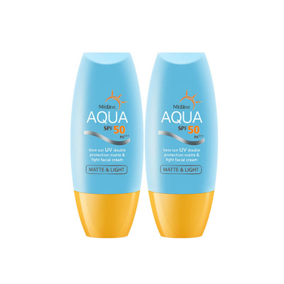 2支-泰国Mistine密丝婷小黄帽面部防晒隔离乳SPF50PA+++40ml防紫外线李佳琪推荐2023年6月到期