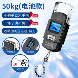 高精度电子秤手提商用小型快递称重便携式手拎吊勾弹簧行李秤8138