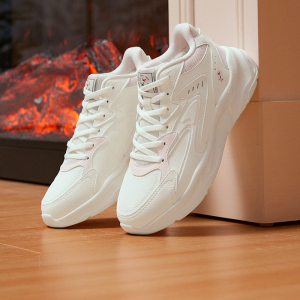 361°保暖加绒女鞋冬季革面加毛加绒女式运动休闲鞋轻便加毛女鞋