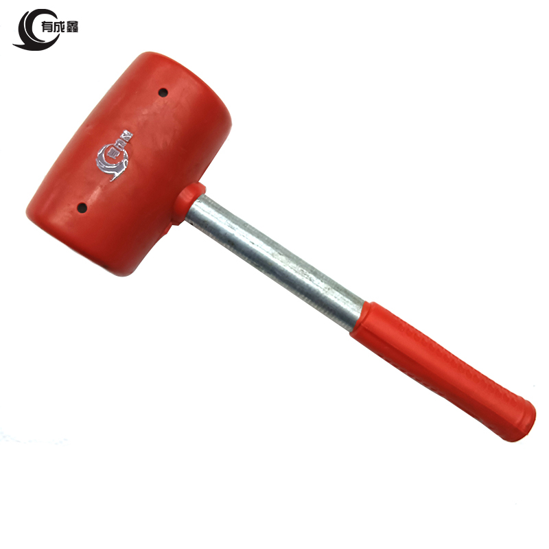 有成鑫钢把橡胶锤橡皮锤 胶榔头 地板瓷砖安装锤 750g 把