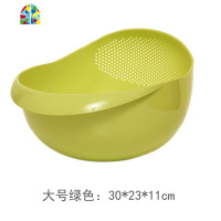 厨房洗菜盆大塑料菜篮子加厚大号家用洗水果篮淘米 FENGHOU 小号灰灰色洗菜篮洗菜篮