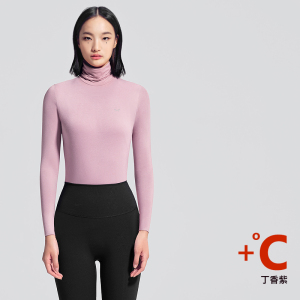 [迪丽热巴同款]猫人高领保暖上衣男女热八度轻燃发情侣保暖衣贴身可外穿打底衫