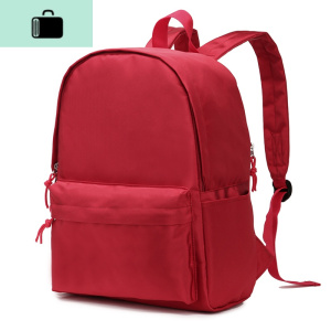 日韩休闲牛津布帆布双肩包男女学生书包背包韩版潮旅行包NEW LAKE 聚酯纤维红色升级版