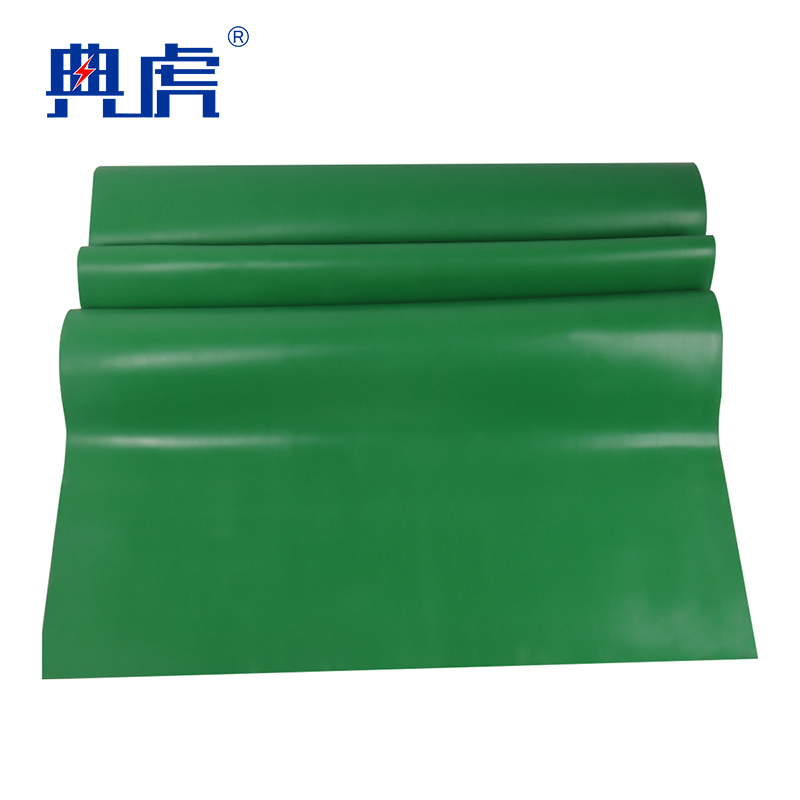 典虎 绝缘橡胶板 绿色5mm*1m*1m 平方米
