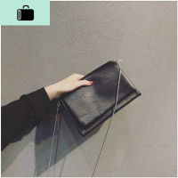 ins小包包女2020新款潮韩版百搭时尚简约软皮链条迷你单肩斜挎包NEW LAKE 黑色黑色--软女斜挎包