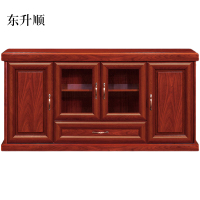 东升顺胡桃色餐边柜简约茶水柜四门1600*400*800